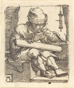 Zamyšlený tesař od Albrecht Altdorfer