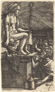 Římská kurtizána (Pomsta kouzelníka Virgila) od Albrecht Altdorfer