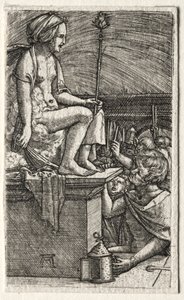 Římská kurtizána aneb Pomsta čaroděje Vergilia od Albrecht Altdorfer