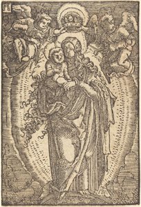 Panna korunovaná anděly od Albrecht Altdorfer