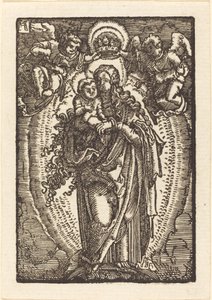 Panna jako Královna nebes od Albrecht Altdorfer