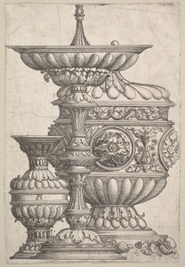 Tři elegantní nádoby na bílém pozadí, ca. 1525. od Albrecht Altdorfer