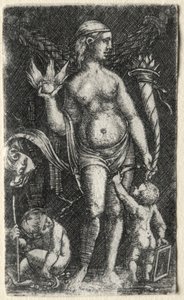 Venuše mezi dvěma amorky, 1520. od Albrecht Altdorfer