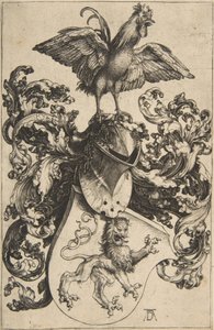 37 Erb se lvem a kohoutem od Albrecht Dürer