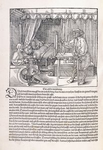Kreslíř kreslící portrét pomocí rámečku, 1525 od Albrecht Dürer