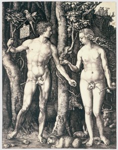 Adam a Eva od Albrecht Dürer