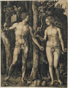 Adam a Eva od Albrecht Dürer