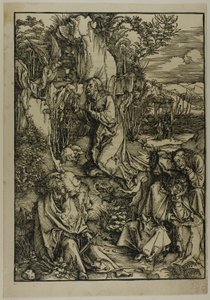 Agónie v zahradě, z Velké vášně od Albrecht Dürer