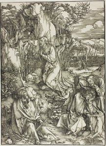 Agónie v zahradě, z Velké vášně od Albrecht Dürer