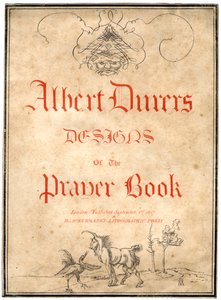 Albert Dürers Designs for the Prayer Book, 1817. od Albrecht Dürer