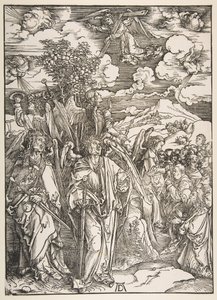 Angels Restraining the Four Winds.n.d. od Albrecht Dürer