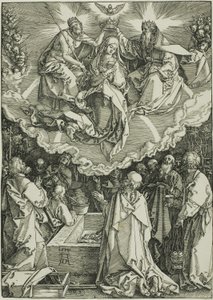 Nanebevzetí a korunovace Panny Marie, ze života Panny Marie od Albrecht Dürer