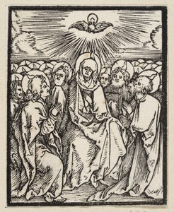 Seslání Ducha svatého (z: Postilla, 43 dřevořezů) od Albrecht Dürer