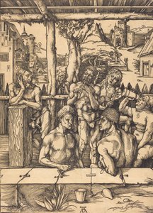 Lázeňský dům, c. 14961497. od Albrecht Dürer
