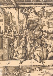 Lázeňský dům, c. 14961497. od Albrecht Dürer