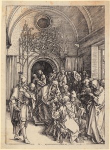 Obřízka Krista, list 11 ze série „Život Panny Marie“ od Albrecht Dürer