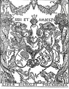Knihovna Willibalda Pirkheimera, c1502-1503, 1906 od Albrecht Dürer