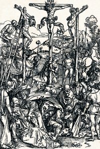 Kalvárie se třemi kříži, 1504 1906 od Albrecht Dürer