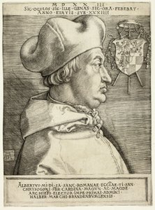 Kardinál Albrecht Braniborský (Velký kardinál) od Albrecht Dürer