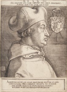 kardinál Albrecht Braniborský; nebo velký kardinál od Albrecht Dürer