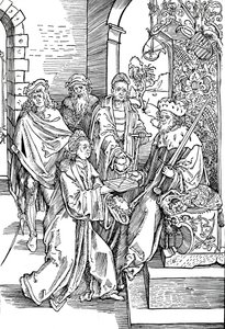 Celtes představuje svou knihu saskému kurfiřtovi, 1501 1906 od Albrecht Dürer