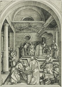 Kristus mezi lékaři, ze Života Panny od Albrecht Dürer