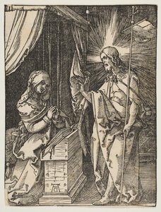 Kristus se zjevuje své matce, z Malého umučení, ca. 1510. od Albrecht Dürer