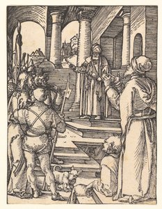 Kristus před Pilátem, z „Malých pašijí“ od Albrecht Dürer