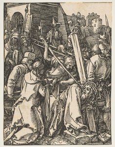 Kristus nesoucí kříž, z Malých pašijí, ca. 1509. od Albrecht Dürer