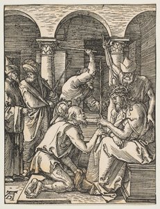 Kristus korunovaný trny, z Malé vášně, ca. 1509. od Albrecht Dürer