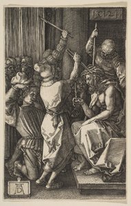 Kristus korunovaný trním, z rytých pašijí, 1512. od Albrecht Dürer