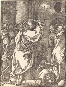 Kristus vyhání lichváře z chrámu od Albrecht Dürer