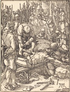 Kristus přibitý na kříž od Albrecht Dürer