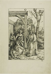 Kristus opouští svou matku, ze Života Panny od Albrecht Dürer