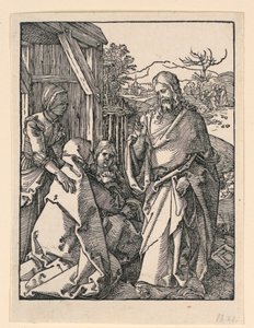 Kristus opouští svou matku, ze série Malé vášně od Albrecht Dürer