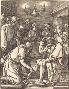 Kristus umývá nohy učedníkům od Albrecht Dürer