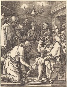 Kristus umývá nohy učedníkům od Albrecht Dürer