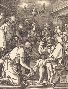 Kristus myl nohy učedníkům, pravděpodobně c. 15091510. od Albrecht Dürer
