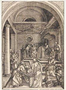 Kristus mezi lékaři od Albrecht Dürer