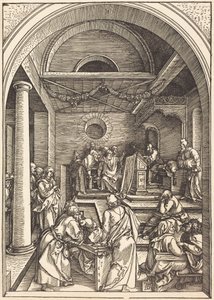 Kristus mezi učenci od Albrecht Dürer