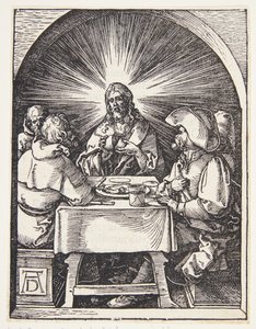 Kristus v Emauzích od Albrecht Dürer