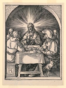 Kristus v Emauzích ze série Malé pašije od Albrecht Dürer