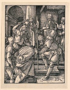 Kristus před Annášem ze série Malé pašije od Albrecht Dürer