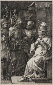 Kristus před Kaifášem, z Vyrytého umučení od Albrecht Dürer