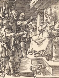 Kristus před Kaifášem, pravděpodobně c. 15091510. od Albrecht Dürer