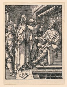Kristus před Herodem ze série Malé pašije od Albrecht Dürer