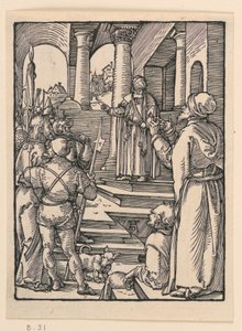 Kristus před Pilátem ze série Malé pašije od Albrecht Dürer