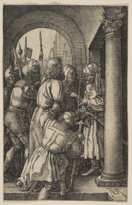Kristus před Pilátem, z „Utrpení“ od Albrecht Dürer