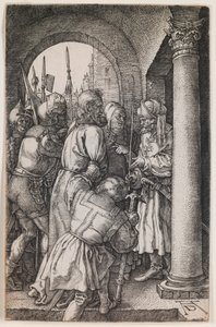 Kristus před Pilátem, ze série „Vyryté umučení“ od Albrecht Dürer