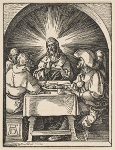 Kristus v Emauzích, z „Malých pašijí“ od Albrecht Dürer